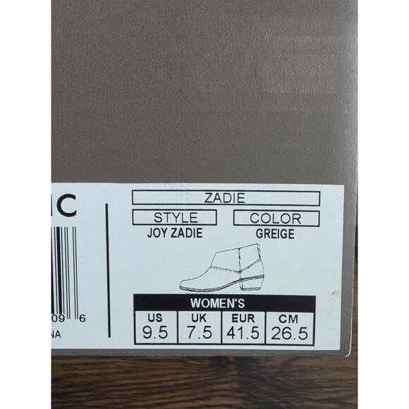 Vionic Joy Zadie Ankle Booties Women's 9.5 Greige Suede Side Zip Comfort Shoes - Picture 7 of 7